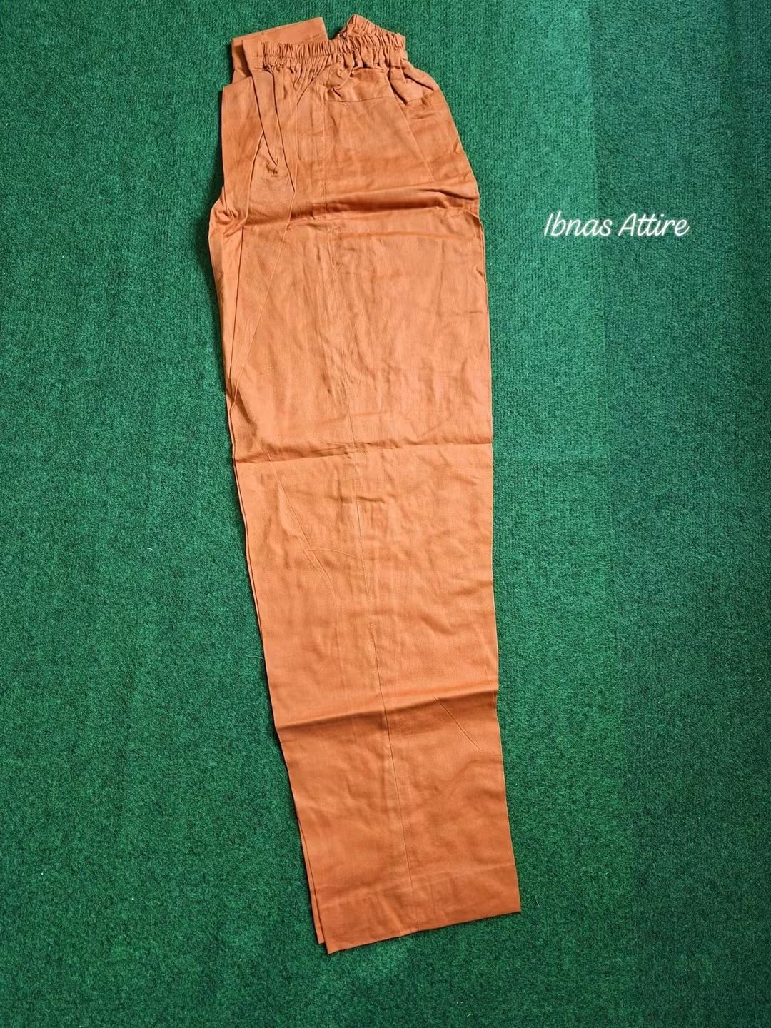 3-Piece Pakistani Lawn Suit in Rust Orange with Front Embroidery, Plain Lawn Pant, and Floral Embroidered Georgette Dupatta (Size- 42)