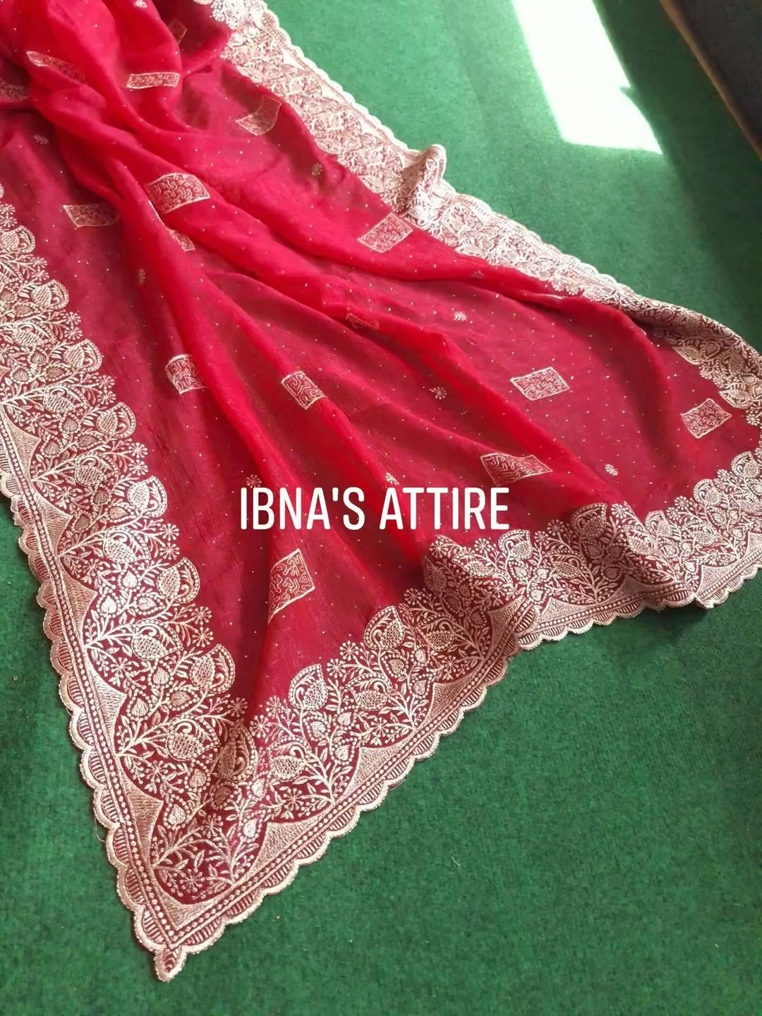 Designer Magenda Saree with Readymade Blouse | Soft Crunchy Fabric with Heavy Cutwork & Swarovski Work (Blouse Size- 40 )(Free Size Alteration Available From 38 to 42 Chest Size)