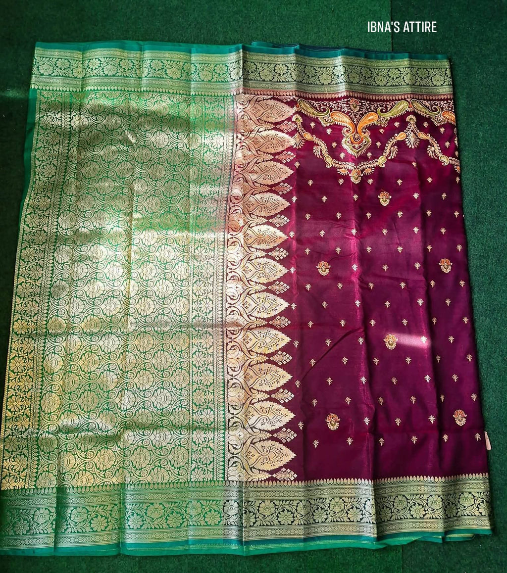 Banarasi katan silk saree