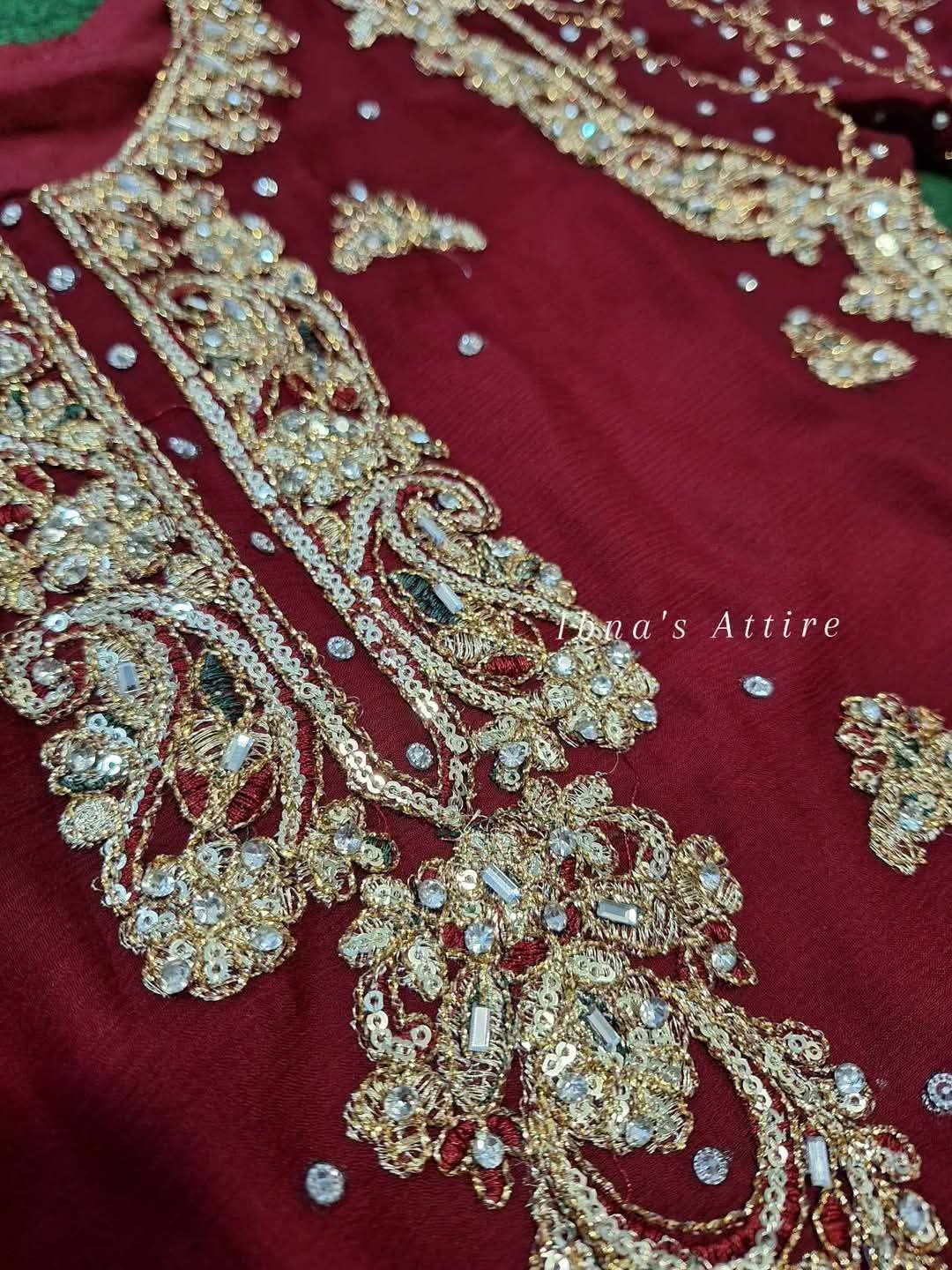 Pure chiffon gharara suit