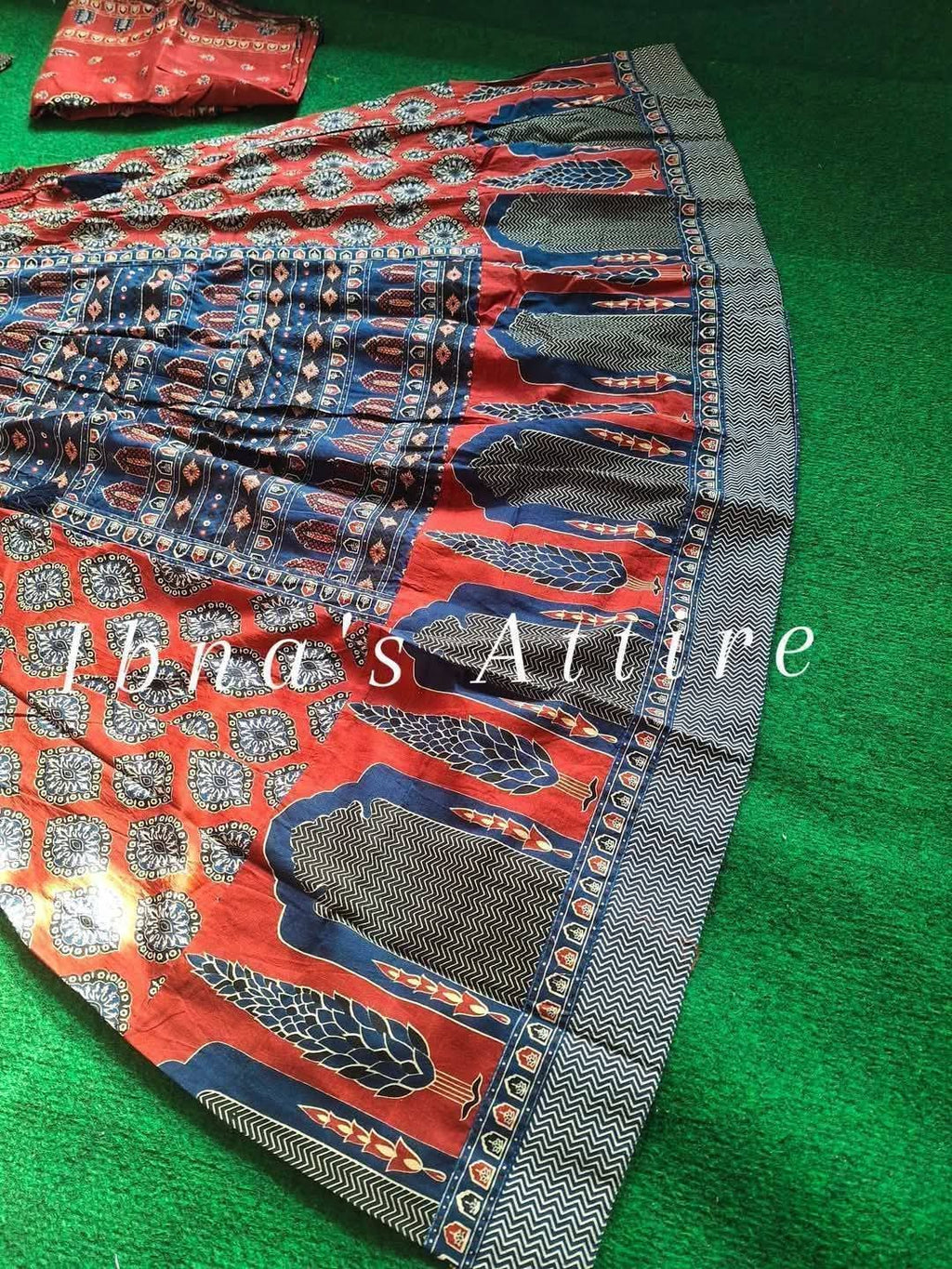 Jaipuri Pure Cotton Anarkali Suit Set | Hand & Adda Work with Dupatta | Designer Festive Ethnic Wear