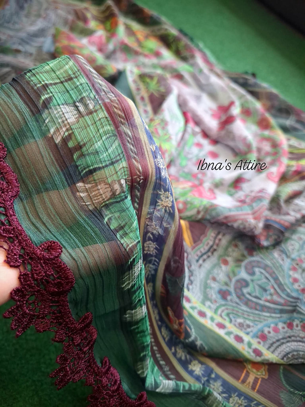 Pakistani Embroidered Lawn 3-Piece Suit - Summer Collection