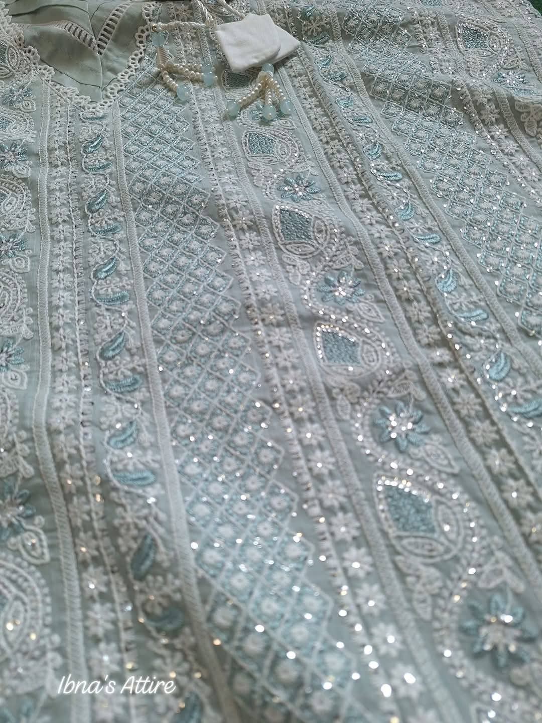 Luxury Chikenkari Lawn Three piece